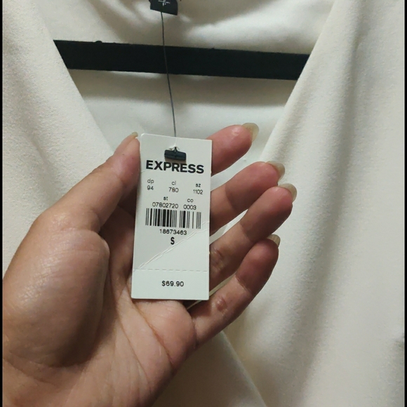 Formal white dress from Express - Picture 3 of 3